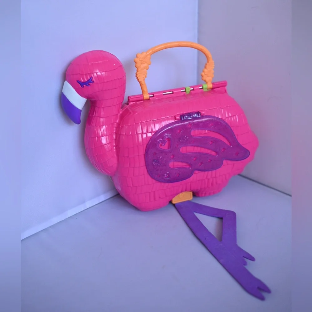 Polly Pocket Flamingo Party Playset Only- Missing Accessories - Picture 9 of 11